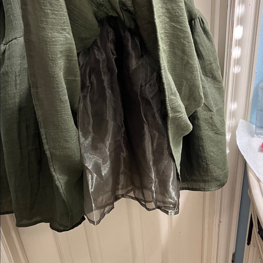 Joyfolie Skirt Women  XXL Olive Green Annah  Maxi Skirt - Picture 5 of 7